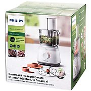 Robot de bucatarie Philips HR7310/00 Daily Collection, 700 W, 2 viteze + puls, bol 2.1 l, dispozitiv de emulsifiere, disc din inox, alb_1