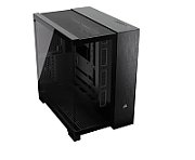 Carcasa CORSAIR 6500X Mid Tower DUAL CHAMBER NEGRU/OBSIDIAN ALUMINIUM, Tempered Glass, Sloturi Expansiune 8 orizontal + 3 vertical, Drive Bays: 2x3.5