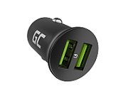 Green Cell GC CADM-GC-36AA - USB-Ladegeraet 36 W 2x USB-A schwarz Flashlight  GPS  Headphones  Mobile phone  Navigator  Other  Portable speaker  Power bank  Smartphone  Smartwatch  Tablet  Telephone  Universal Black Cigar lighter Fast charging Auto_1