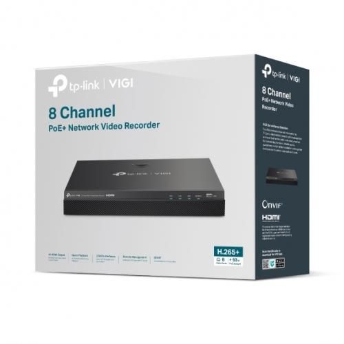 TP-LINK VIGI 8 CHANNEL Network video recorder, VIGI NVR2008H-8MP, 8 canale pana la 8 MP rezolutie @30fps, PoE IEEE 802.3af/at, compresie video H.265+/H.265/ H.264+/H.264, rezolutie inregistrare 8MP/5MP/4MP/3MP/1080p/UXGA/720p/VGA/4CIF/DCIF/2CIF/CIF/QCIF, stocare 2x port HDD, pana la 10TB pentru_4