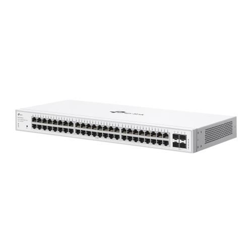 Switch TP-Link cu 48 de porturi, 48× 10/100/1000 Mbps RJ45 Ports (Auto- Negotiation/Auto MDI/MDIX), 4× Gigabit SFP Slots, capacitate switch 104 Gbps, dimensiuni 17.3×8.7×1.7 in (440×220×44 mm)_2