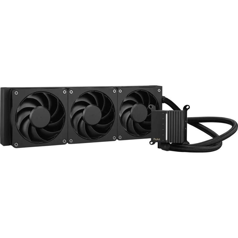 Cooler Procesor ASUS PROART LC 360, marime radiator 394mm, 3x120mm, viteza ventilatoare 800-2000 RPM +/- 10%, Suport AMD: AM5 AM4, suport INTEL: LGA 1700/1200/115x_2