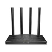 TP-Link ARCHER C6 V4.0 router wireless Gigabit Ethernet Bandă dublă (2.4 GHz/ 5 GHz) Negru