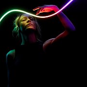 Twinkly Candies – 200 Lampki w kształcie pereł RGB LEDs  zielony przewód  USB-C