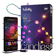 Twinkly Candies – 200 Lampki w kształcie pereł RGB LEDs  zielony przewód  USB-C