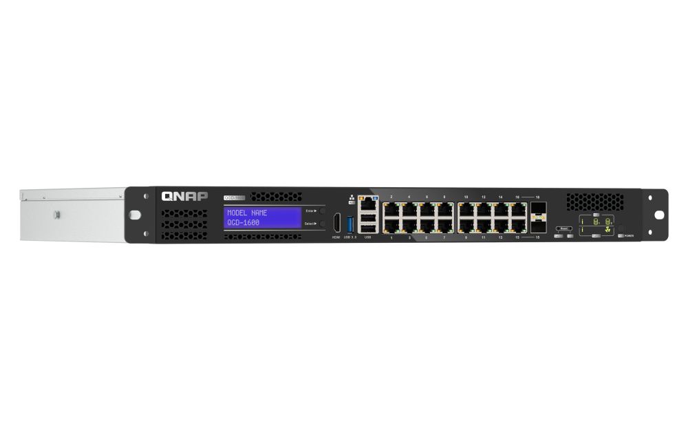 QNAP QGD-1600 Gestionate Gigabit Ethernet (10/100/1000) 1U Negru, Gri_2