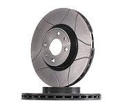 Brake disc  BREMBO Max  1pcs.  Slotted  front  L/R  avg. ext. 284 mm  thickness 22 mm  suitable for: ABARTH 500 / 595 / 695  500C / 595C / 695C ALFA ROMEO 155 CITROEN NEMO 1.3D-3.0 11.84-