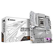 GIGABYTE X870 A ELITE WF7 ICE Motherboard - Supports AMD Ryzen 9000 CPUs  16+2+2 Phases Digital VRM  up to 8000MHz DDR5 (OC)  4xPCIe 5.0 + 4xM.2 Wi-Fi 7  2.5GbE LAN  USB 3.2 Gen 2x2_2