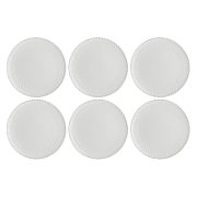 Set of 6 Momenti dinner plates - White  26 cm_1