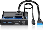 Graugear Multi Front Panel with USB Hub + Card Reader_1