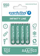 Rechargeable batteries everActive Ni-MH R03 AAA 550 mAh Infinity Line_2