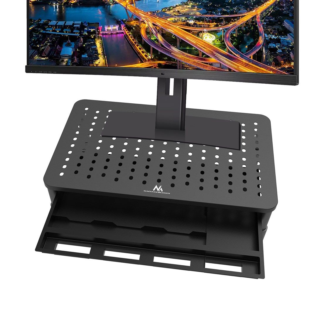 Maclean MC-946 Monitor Laptop Stand 13  - 32  3-Level Height Adjustment with Drawer up to 20kg Sturdy Vented_5