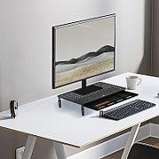 Maclean MC-946 Monitor Laptop Stand 13  - 32  3-Level Height Adjustment with Drawer up to 20kg Sturdy Vented_6