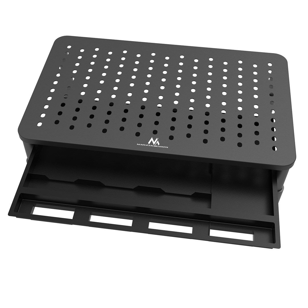 Maclean MC-946 Monitor Laptop Stand 13  - 32  3-Level Height Adjustment with Drawer up to 20kg Sturdy Vented_9