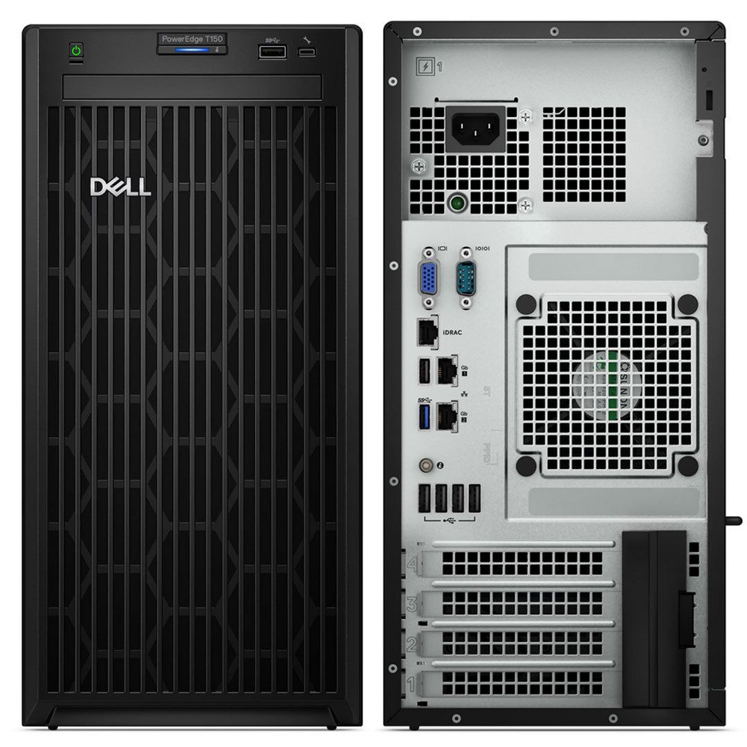 Server DELL PowerEdge T150, Tower 4U, Intel Xeon E-2314 (4 C / 4 T, 2.8 GHz - 4.5 GHz, 8 MB cache, 65 W), 8 GB DDR4 ECC, 1 TB HDD, 300 W, Fara sistem de operare
 [1 buc]Memorie server Samsung 32 GB DDR4 ECC LRDIMM 2133 MHz 4Rx4
 [4 buc]Seagate HD3.5  SATA3 20TB ST20000NE000 (Rec.) Recertified 12Month Warranty
 [1 buc]Memorie server Samsung 16 GB DDR4 ECC UDIMM 3200 MHz 1Rx8_5