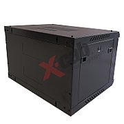Cabinet metalic de perete 19”, tip rack wallmount, 12U 600x600 mm, Xcab M Negru