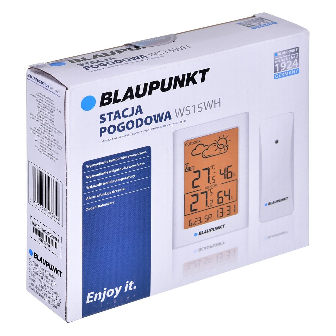 Weather station with outdoor sensor Blaupunkt WS15WH_8