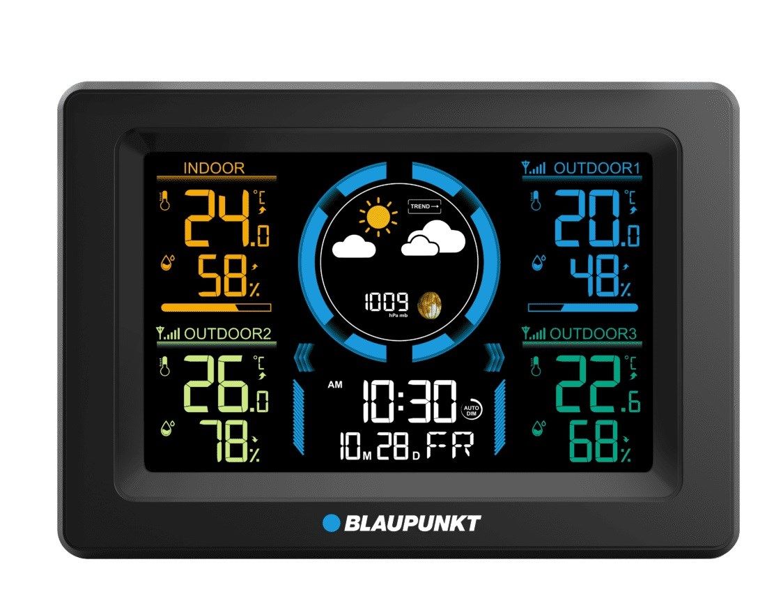 Weather station with 3 external sensors Blaupunkt WS40BK_3