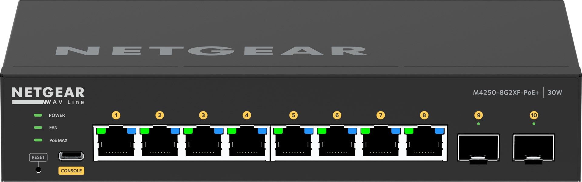 NETGEAR GSM4210PX-100EUS switch-uri Gestionate L2/L3 Gigabit Ethernet (10/100/1000) Power over Ethernet (PoE) Suport Negru_12