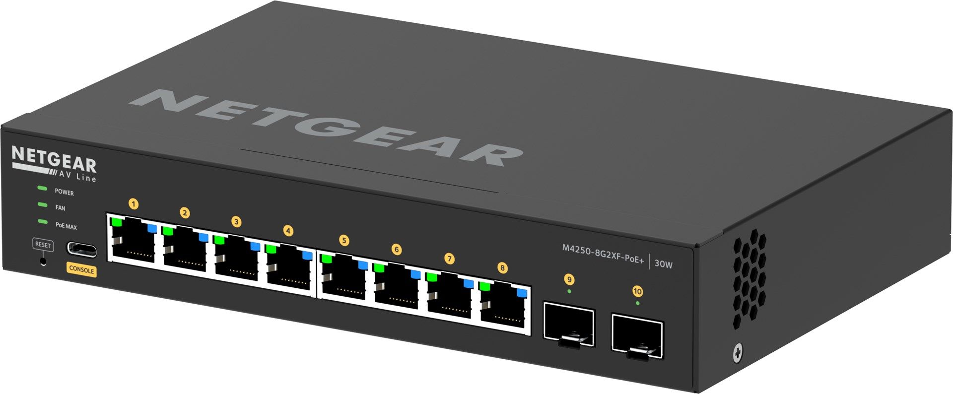 NETGEAR GSM4210PX-100EUS switch-uri Gestionate L2/L3 Gigabit Ethernet (10/100/1000) Power over Ethernet (PoE) Suport Negru_13