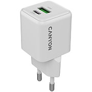 CANYON charger CU20AC GaN 20W 1xPD 1xQC EU White_1