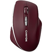 CANYON mouse MW-21 BlueLED 7buttons Wireless Burgundy Red_1