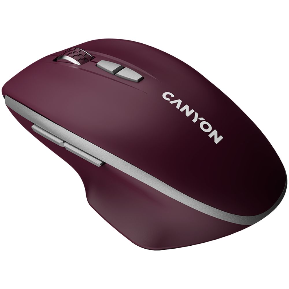 CANYON mouse MW-21 BlueLED 7buttons Wireless Burgundy Red_2