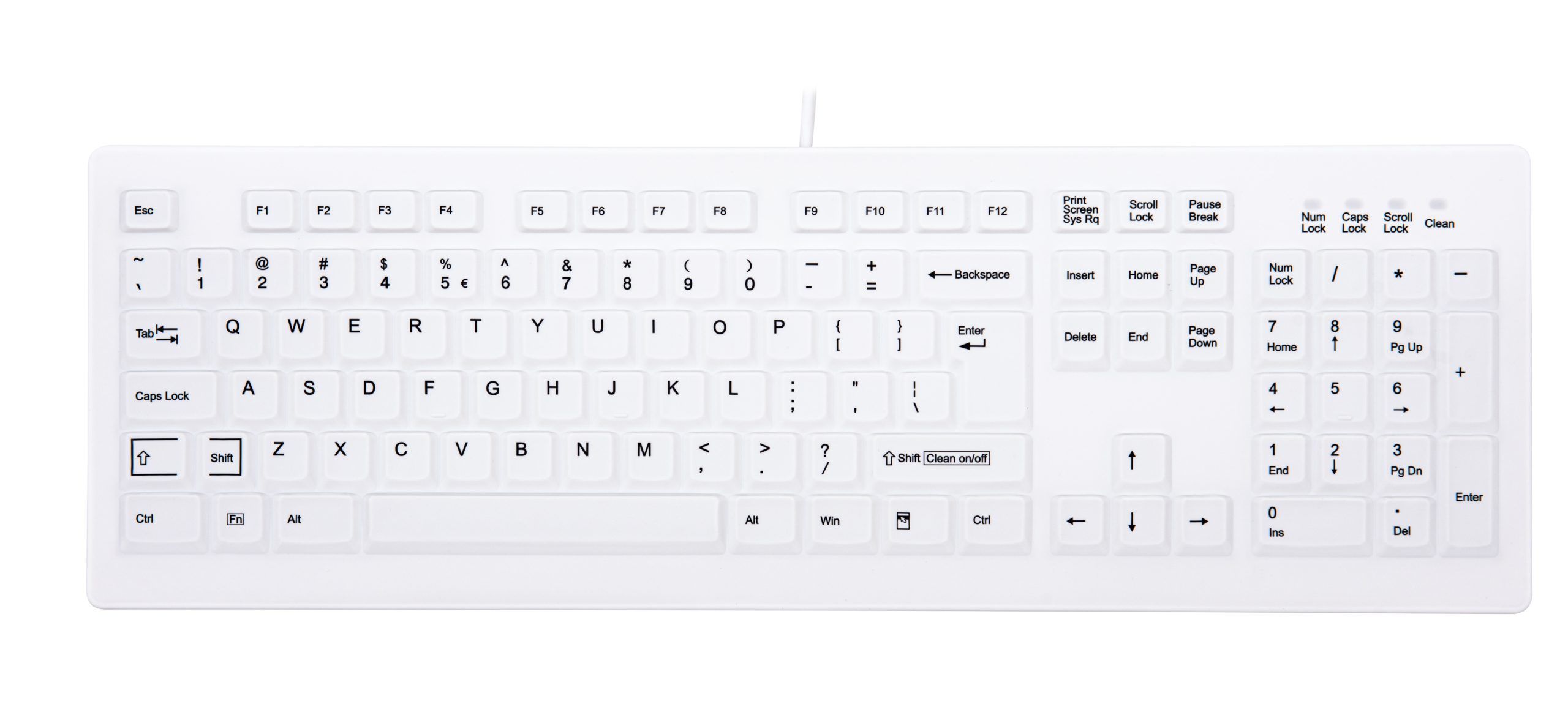 CHERRY AK-C8100F-U1-W/US/US-ENGLISH / INTERNATIONAL