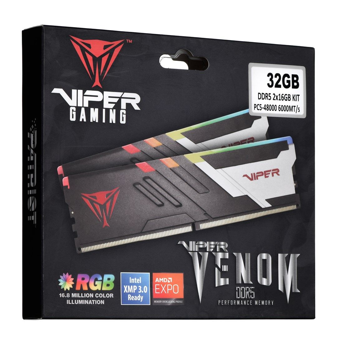 Patriot Viper Venom RGB DDR5 2x16GB 6000MHz CL30 XMP3_4