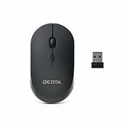 DICOTA D32003 Wireless SILENT V2 Office Ambidextrous 800/1200/1600 dpi Mouse Black_5