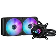 Cooler ASUS ROG Strix LC III 240 ARGB Negru, 2x Fan Slots 120mm, speed 800-2200 RPM, 36dB, Intel: LGA 1700, 1200, 115x, AMD: AM5,AM4_2