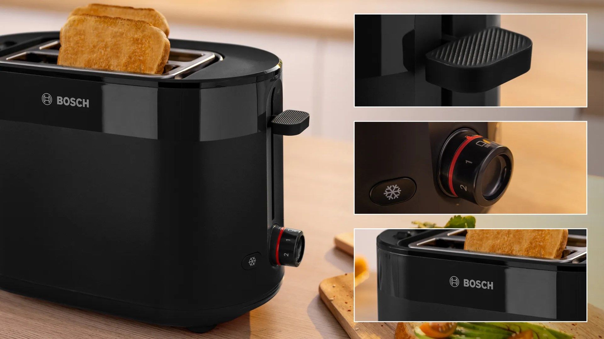 Bosch TAT2M123 toaster 2 slice(s) 950 W Black_5