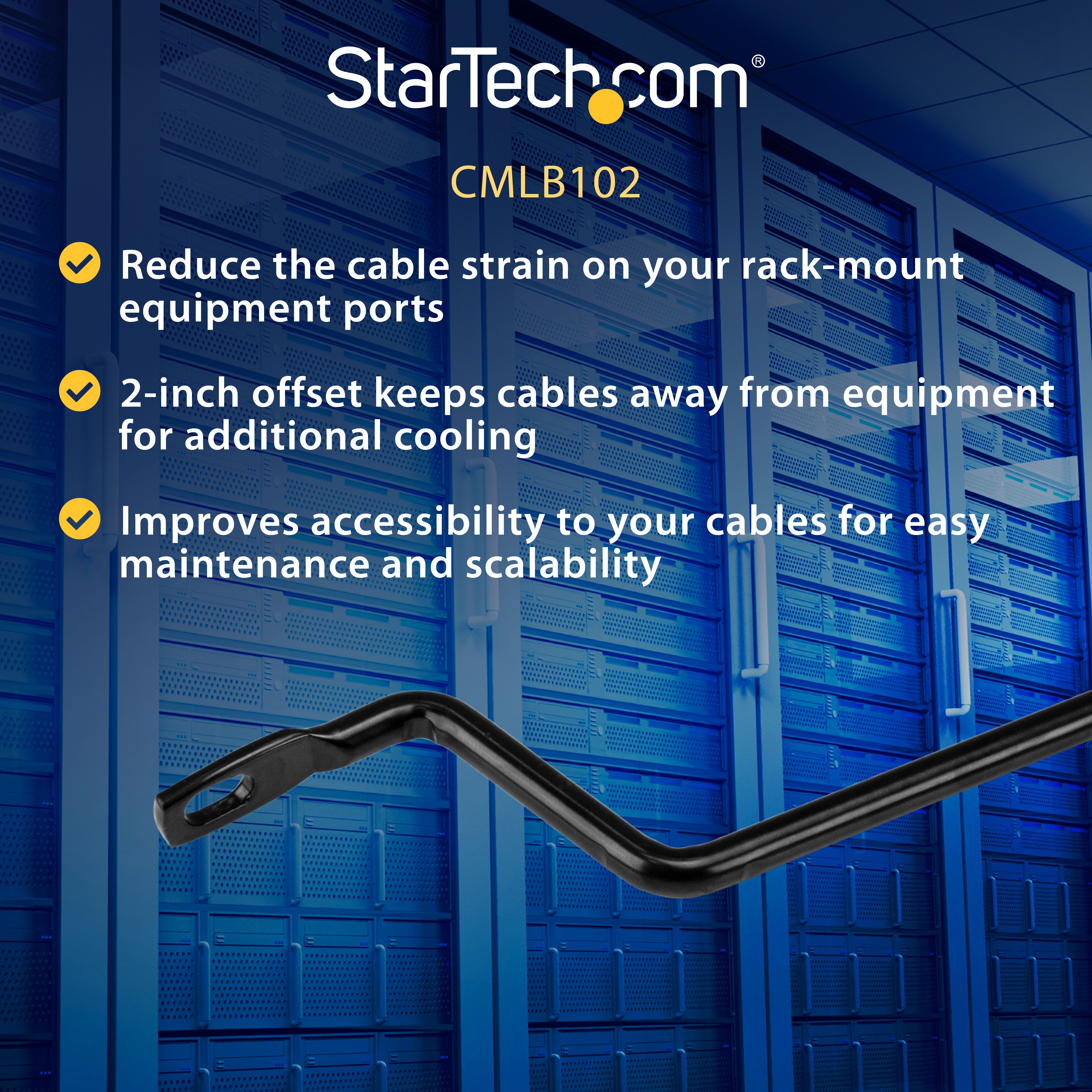 CABLE LACING BAR F. RACKS/483X11X7MM 2IN OFFSET_5