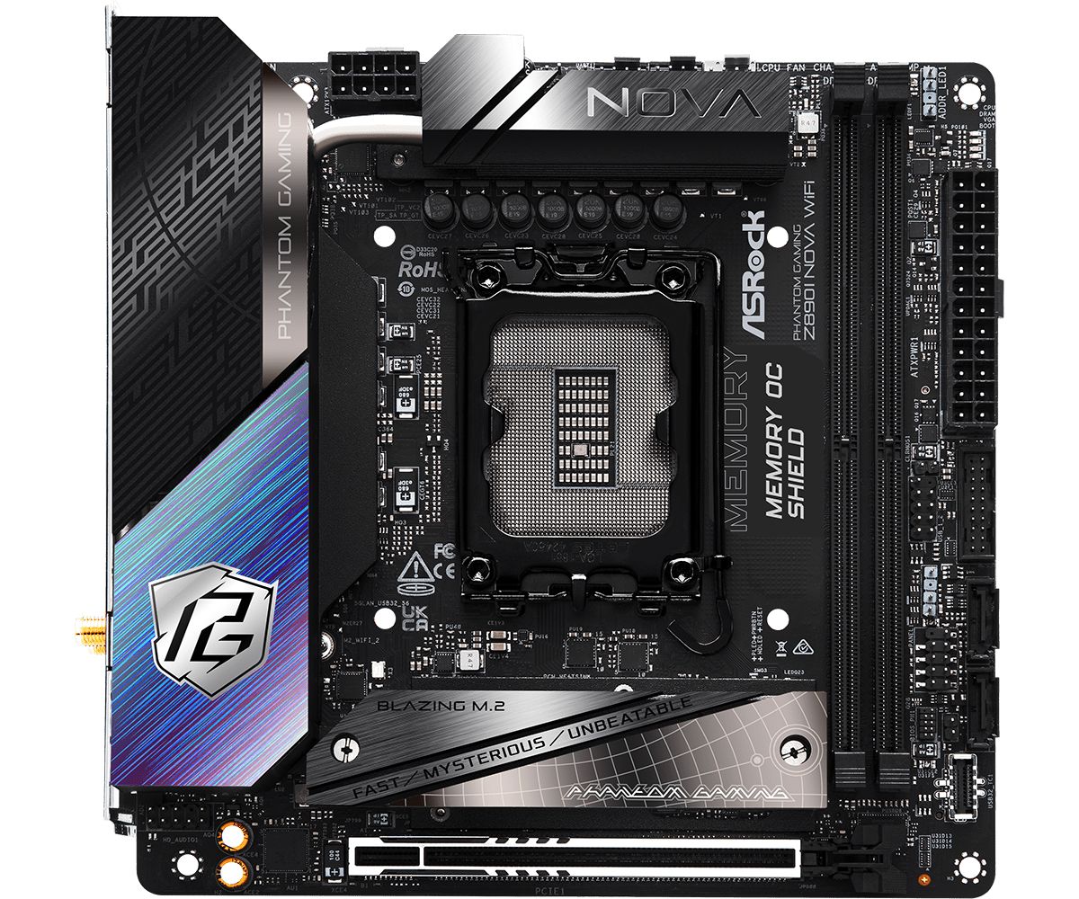 Placa de Baza ASROCK Z890I NOVA WIFI LGA1851, 2x DDR5, 1x HDMI 2x Intel Thunderbolt 4, 1x PCIE 5.0 x16, 4x M.2, 2x SATA 6GB/s, Mini-ITX_3