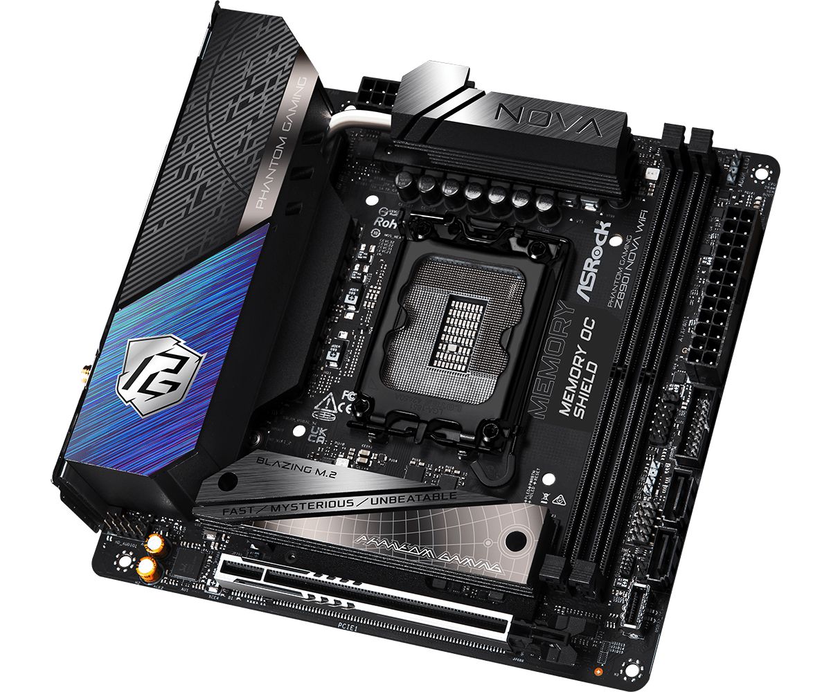 Placa de Baza ASROCK Z890I NOVA WIFI LGA1851, 2x DDR5, 1x HDMI 2x Intel Thunderbolt 4, 1x PCIE 5.0 x16, 4x M.2, 2x SATA 6GB/s, Mini-ITX_6