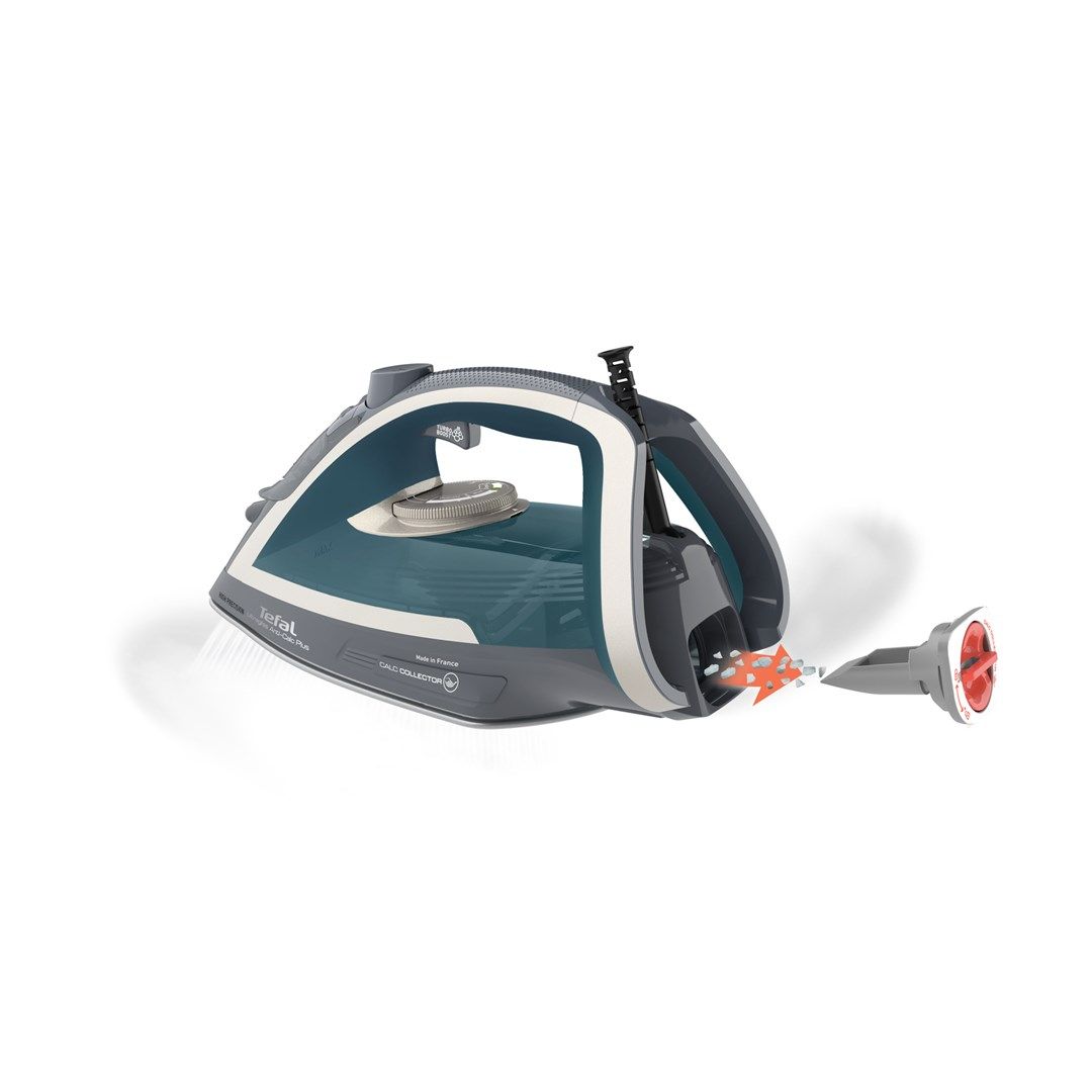 Tefal Ultragliss Anti-Calc Plus FV6842 Steam iron 2800 W Blue  Silver_3