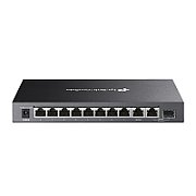 Omada 10-Port Gigabit Desktop Switch with 8-Port PoE+ PORT: 8× Gigabit PoE+ Ports, 2x Gigabit Non-PoE Ports, 1× Combo Gigabit SFP Slot SPEC: 802.3at/af, 123 W PoE Power,  Desktop Steel Case FEATURE: Extend Mode for 250m PoE Transmitting, Priority Mode for Port1-2, Isolation Mode, PoE Auto Recovery_1