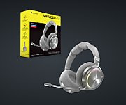 Casti Gaming CORSAIR VIRTUOSO MAX WIRELESS Silver, Bluetooth 5.3 Wi-Fi, Marime 50mm, Frecventa Raspuns 40KHz, Senzitivitate 118 dB, 32 Ohm, Active Noise Cancellation, Autonomie Baterie 60 ore_1