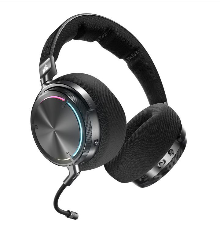 Casti Gaming CORSAIR VIRTUOSO MAX WIRELESS Carbon, Bluetooth 5.3 Wi-Fi, Marime 50mm, Frecventa Raspuns 40KHz, Senzitivitate 118 dB, 32 Ohm, Active Noise Cancellation, Autonomie Baterie 60 ore_3