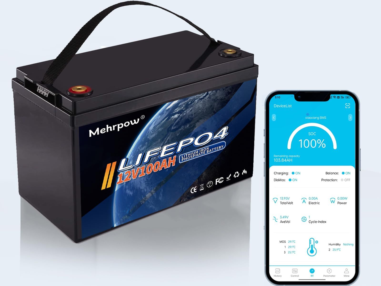 100Ah Bluetooth LiFePO4 battery._2