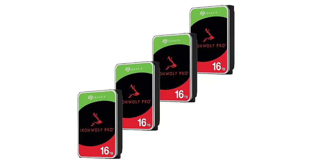 HDD NAS Seagate IronWolf Pro 4x 16 TB 3.5 inch SATA 3 7200 RPM 256 MB