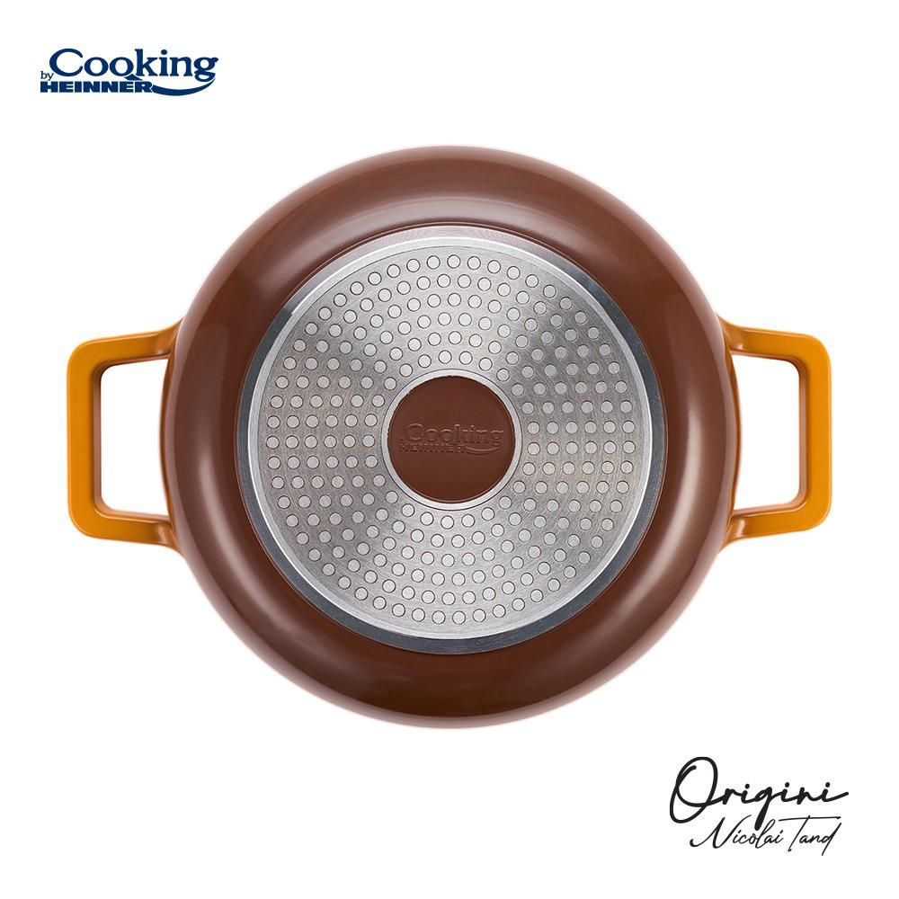 CRATITA ALUMINIU TURNAT + CAPAC 26x8 CM, 3.4L, NICOLAI TAND, COOKING BY HEINNER_5