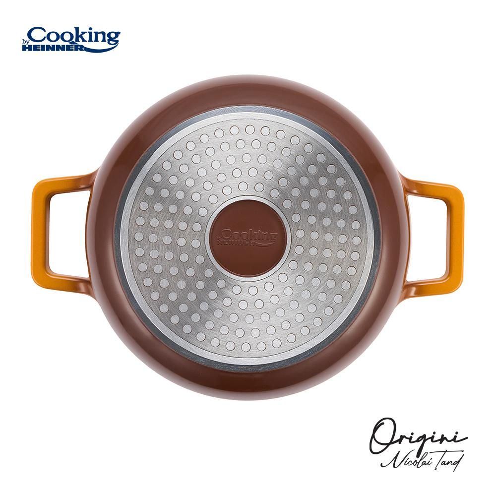 CRATITA ALUMINIU TURNAT + CAPAC 20x10 CM, 2.4L, NICOLAI TAND, COOKING BY HEINNER_5