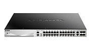 D-Link DGS-3130-30PS/E switch-uri Gestionate L3 Gigabit Ethernet (10/100/1000) Power over Ethernet (PoE) Suport Gri_1