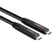 Cablu Lindy 10 m USB 3.2 Gen 1 & DP 1.4 Type C, latime de banda suportata 5Gbps (USB 3.2 Gen 1), 16.2Gbps (DP 1.4, 2 lanes), rezolutie maxima 4K 3840x2160@30Hz, negru_2