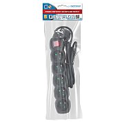 Esperanza ELK214K Power strip 5GN/1 5M Black_4