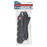 Esperanza ELK213K Power strip 4GN/3M Black_4