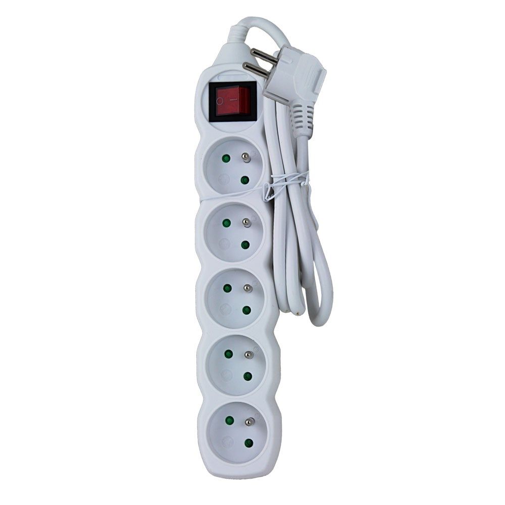 Esperanza ELK214W Power strip 5GN/1.5M White_3