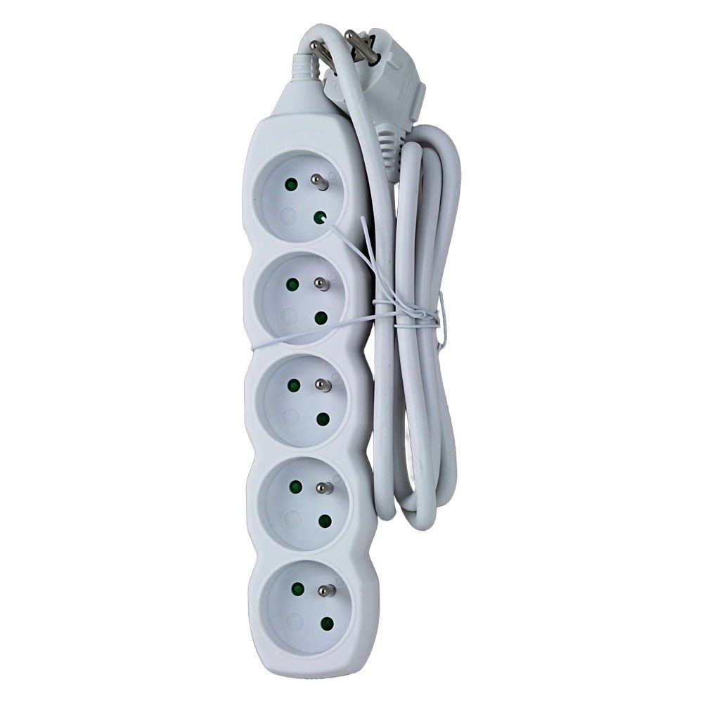 Esperanza ELK207W Power strip 5GN/1.5M White_3