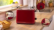 Bosch TAT3M124 toaster 2 slice(s) 950 W Red_3